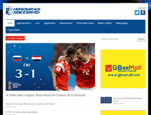 Tablet Screenshot of hondurassoccer.com